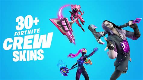 All Fortnite Crew Skins Youtube