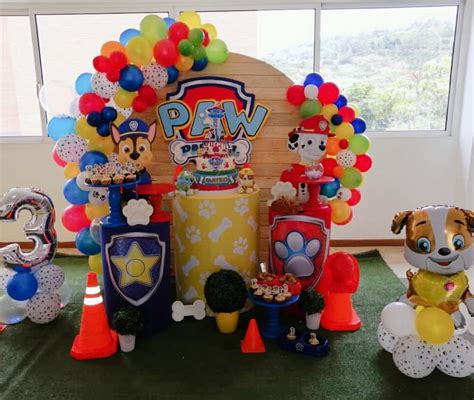 Ideas Para Una Fiesta De Paw Patrol Niño Centros De Mesa Invitaciones