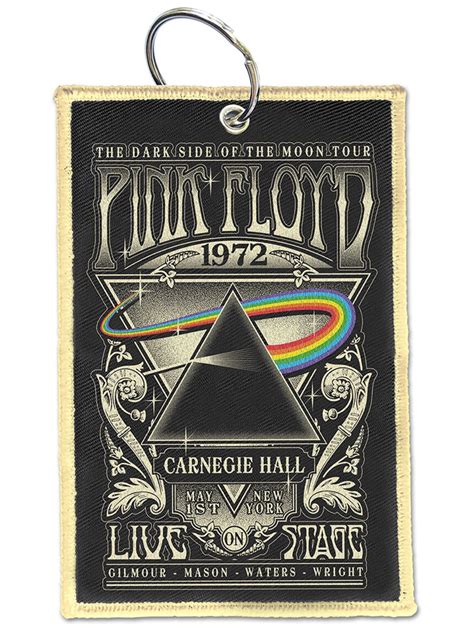 Pink Floyd Carnegie Hall Woven Patch Keychain Wicked Things