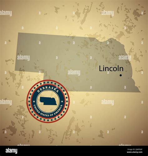 Nebraska Map Hi Res Stock Photography And Images Alamy