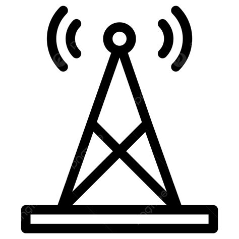 Ilustrasi Desain Ikon Vektor Antena Antena Konektivitas Wifi Png Dan Vektor Dengan Background