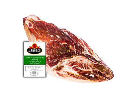 Jamón de Cebo de Campo Ibérico 50 Raza Ibérica Deshuesado Dehesa