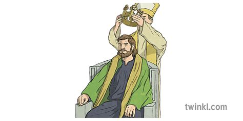 macbeth being crowned Illustration - Twinkl