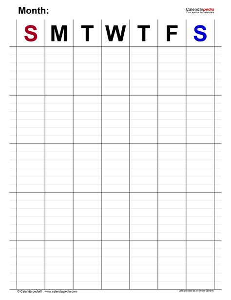 Monthly Planner Printable PDF