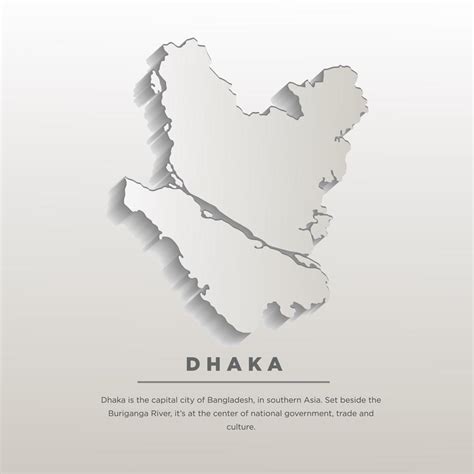 Dhaka Isometric Map With Blend 16033625 Vector Art At Vecteezy