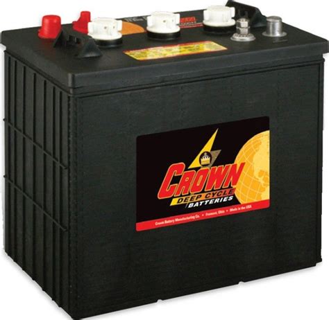 Crown Deep Cycle CR 275 6V 275Ah Blei Batterie Rundpol Gewindestift