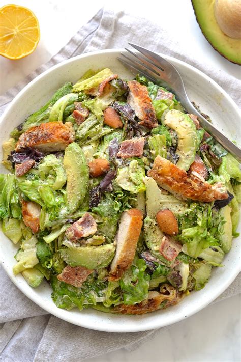 Crispy Chicken Caesar Salad With Tahini Dressing Every Last Bite