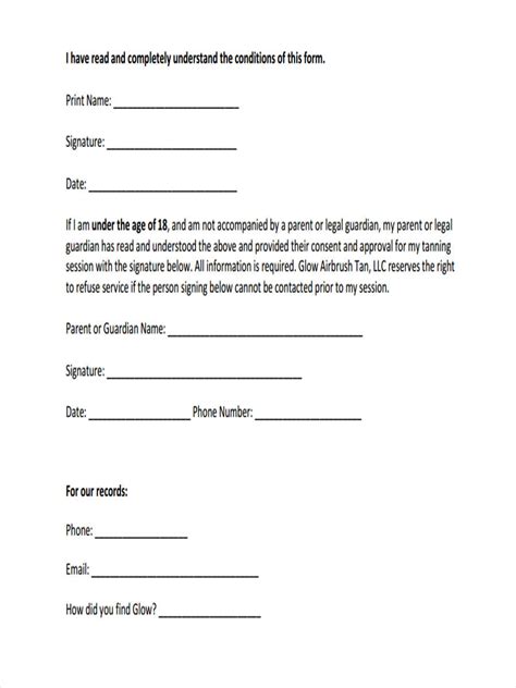 Client Consent Form Template