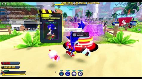 Como Conseguir A Grind Shoe Sonic En Sonic Speed Simulator Youtube