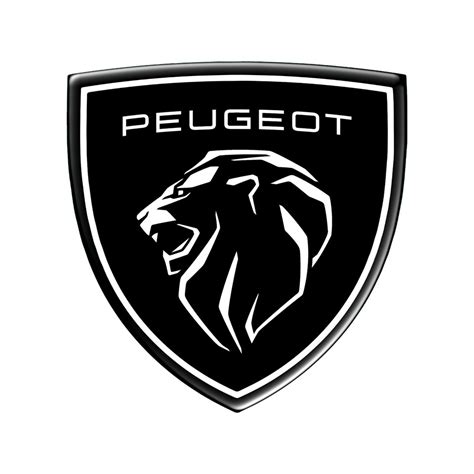 Peugeot Emblem Silicone Sticker Black New Design Domed Emblems