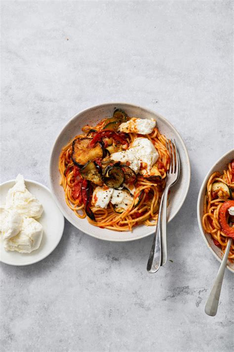 Pasta Met Gegrilde Groenten En Mozzarella Euroma