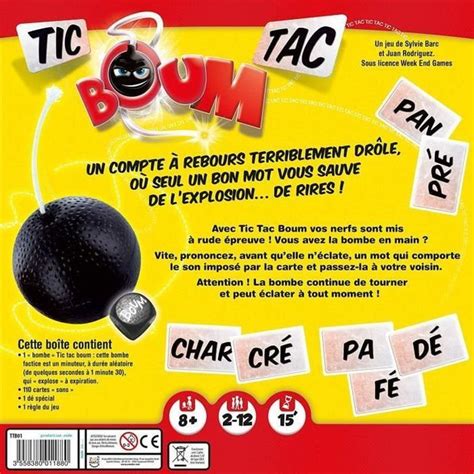 Asmodee Tic Tac Boum Jeu De Soci T Lestendances Fr