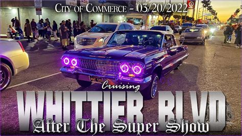 Cruising Whittier Blvd After Lowrider Super Show Youtube