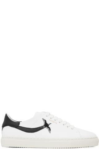 Axel Arigato White Black Clean Stripe B Bird Sneakers Ssense