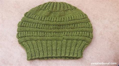 Simple Men's Slouchy Hat Knitting Pattern For Beginners ...