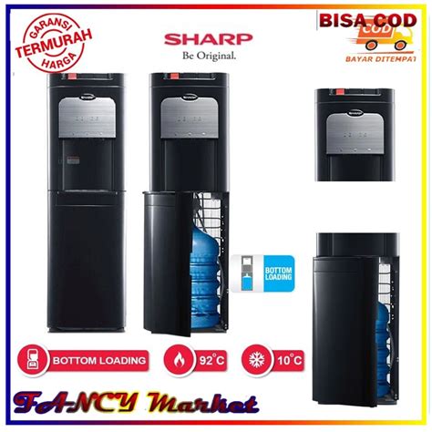 Jual Sharp Swd 72ehl Bk Dispenser Galon Bawah 3 Kran Mesin Compresor