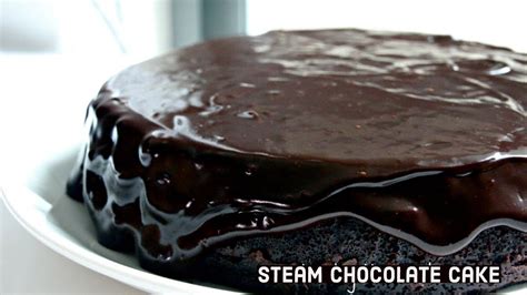 Steam Chocolate Cake With Thick Chocolate Sauce Recipe Youtube