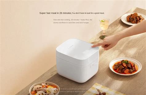 Original Xiaomi Mijia Smart Rice Cooker 2 Led Touch Panel 28 Minutes Quick Cooking Pot 24 Hours