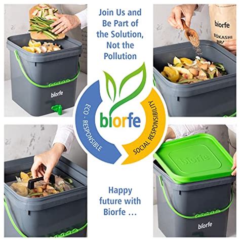 Biorfe 2 Bucket Bokashi Compost Starter Kit All Season Indoor