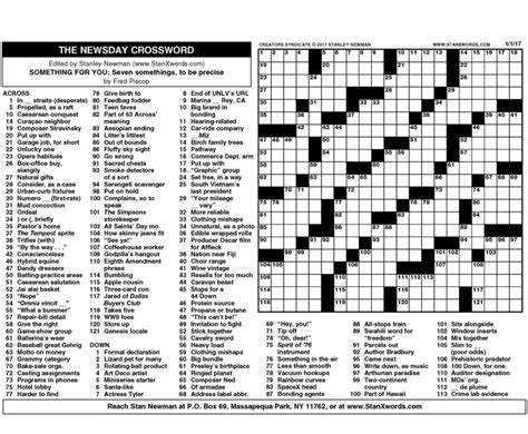 Free Printable Sunday Crossword Puzzles / Crosswords Archives | Tribune ...