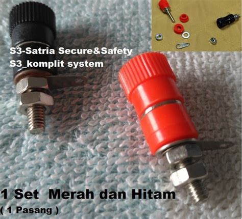 Jual Binding Post Bending Post Set Merah Hitam Terminal Jack Banana