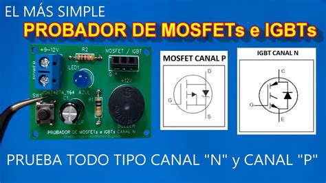 Probador Simple De Mosfet Canal N Con Resistores Y Diodo Led My XXX