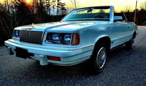 1986 CHRYSLER LEBARON CONVERTIBLE TURBO Summer Cruiser All Original NO