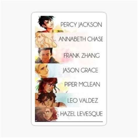 "Percy Jackson Heroes of Olympus Characters " Sticker for Sale by ...