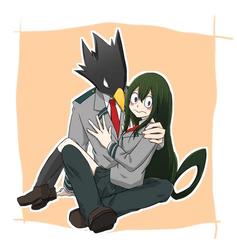 Boku No Hero Academia Fumikage Tokoyami Tsuyu Asui Personajes De