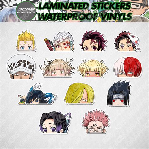 Anime Peekers - Car Stickers and Decal Cute Design Vinyl BATCH 2 ...