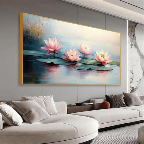 Amazon Lotus Flower Wall Art Lotus Flower Canvas Wall Art Lotus