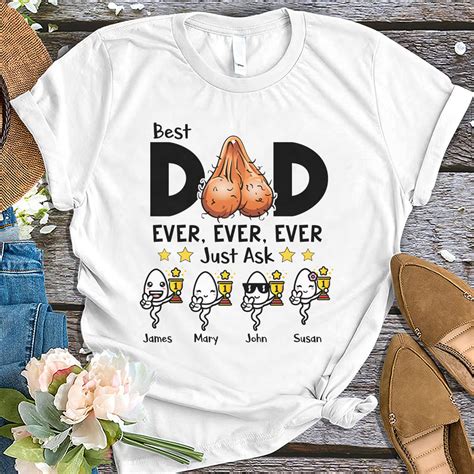 Father's Day 2024 - Personalized Father's Day Shirt, Funny Best Dad ...