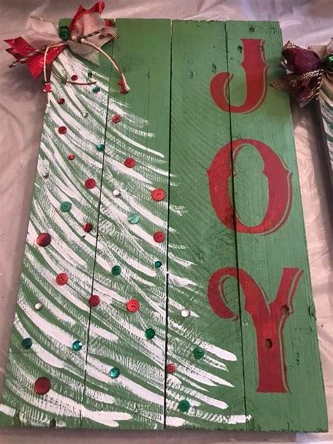 Hand-Painted Merry Christmas Wood Sign