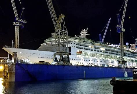 Royal Caribbean Grandeur Of The Seas Dry Dock 2019 About Dock Photos