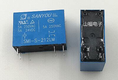 SANYOU SMI S 212LM Power Relay 12VDC 5A 250VAC 6 Pins X 2PCS NEW EBay