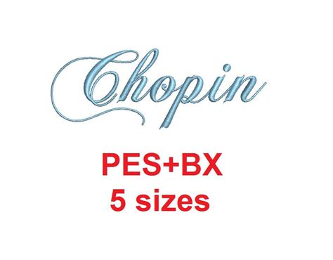 Chopin Script Embroidery Font Formats Bx Which Converts To Etsy