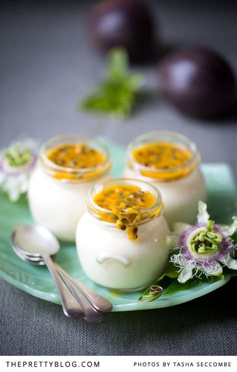 Passion Fruit Panna Cotta Made With Greek Yogurt Panna Cotta Recipe