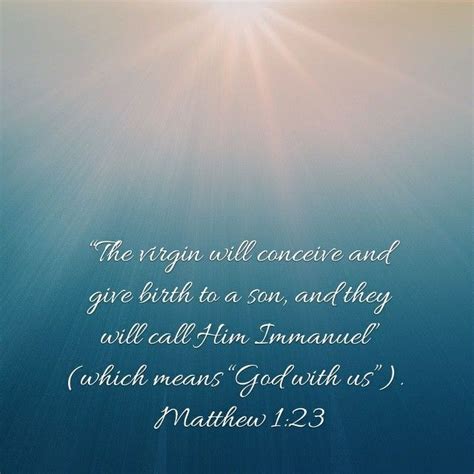 “the Virgin Will Conceive And Give Birth To A Son And They Will Call