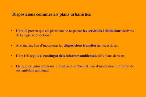 PPT REGLAMENT DE LA LLEI DURBANISME DE CATALUNYA PowerPoint