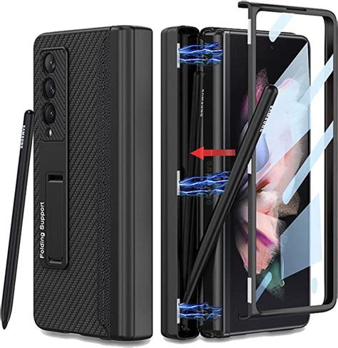 Cocoing For Samsung Galaxy Z Fold Case With Pen Holder Hinged Cover