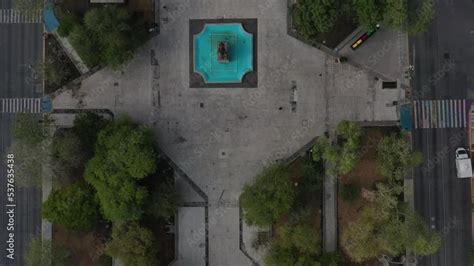 Vista A Rea De La Macroplaza En Monterrey Nuevo Le N M Xico Stock