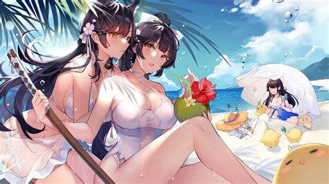 Atago And Takao At The Beach Atago Azur Lane Hentai Truyen