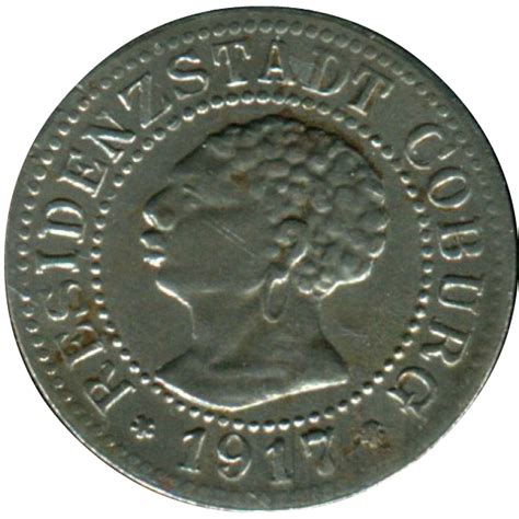 Pfennig Coburg Ville De Coburg Saxe Cobourg Et Gotha Numista