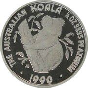 Dollars Elizabeth Ii Rd Portrait Koala Platinum Australia