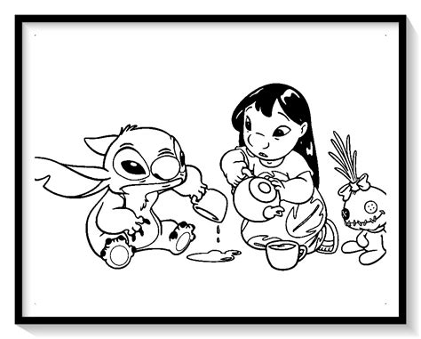 27 Dibujos De Lilo Y Stitch Para Colorear Y Disfrutar Bebeazultop