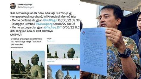 Roy Suryo Ditahan Polda Metro Jaya Buntut Kasus Meme Stupa Candi