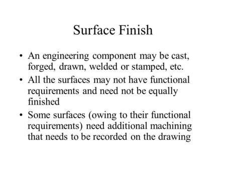 Surface Texture Drawings