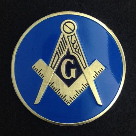 Masonic (Light Blue) Car Auto Emblem