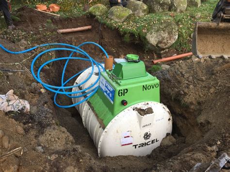 Tricel P Waste Water Treatment System During Installation Septic Tanks