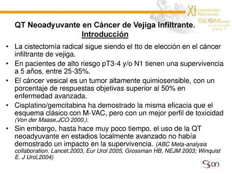 Impacto de la Quimioterapia Neoadyuvante en el Cáncer de Vejiga